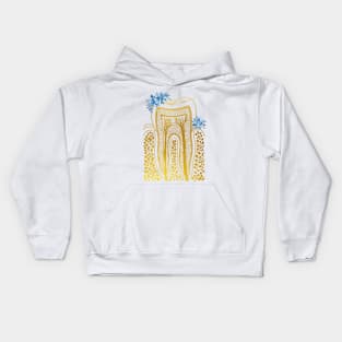 Tooth Structure Kids Hoodie